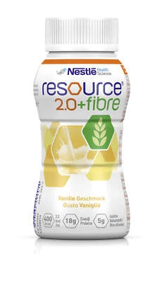 NESTLE Nestlé Resource 2.0+fibre 4x200ml Vanille Hochkalorische Trinknahrung