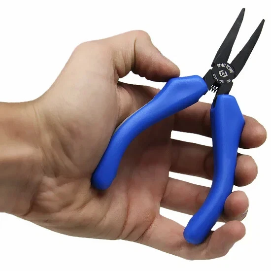 KING TONY 5" 45° Bent Nose Mini Pliers Spring  Precision Tool Made in Taiwan
