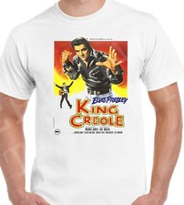 Elvis Presley Herren King Creole T-Shirt Retro 50er Film Rock & Roll Rockabilly
