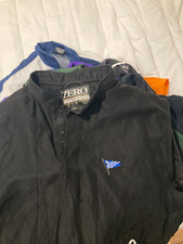 Zero Restriction black short sleeve wind jacket adult men's medium NEW