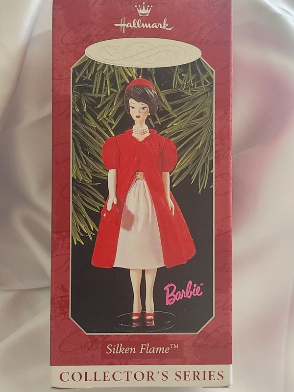 1998 Hallmark Barbie Christmas  Ornament New Box Hallmark Keepsake Silken Flame