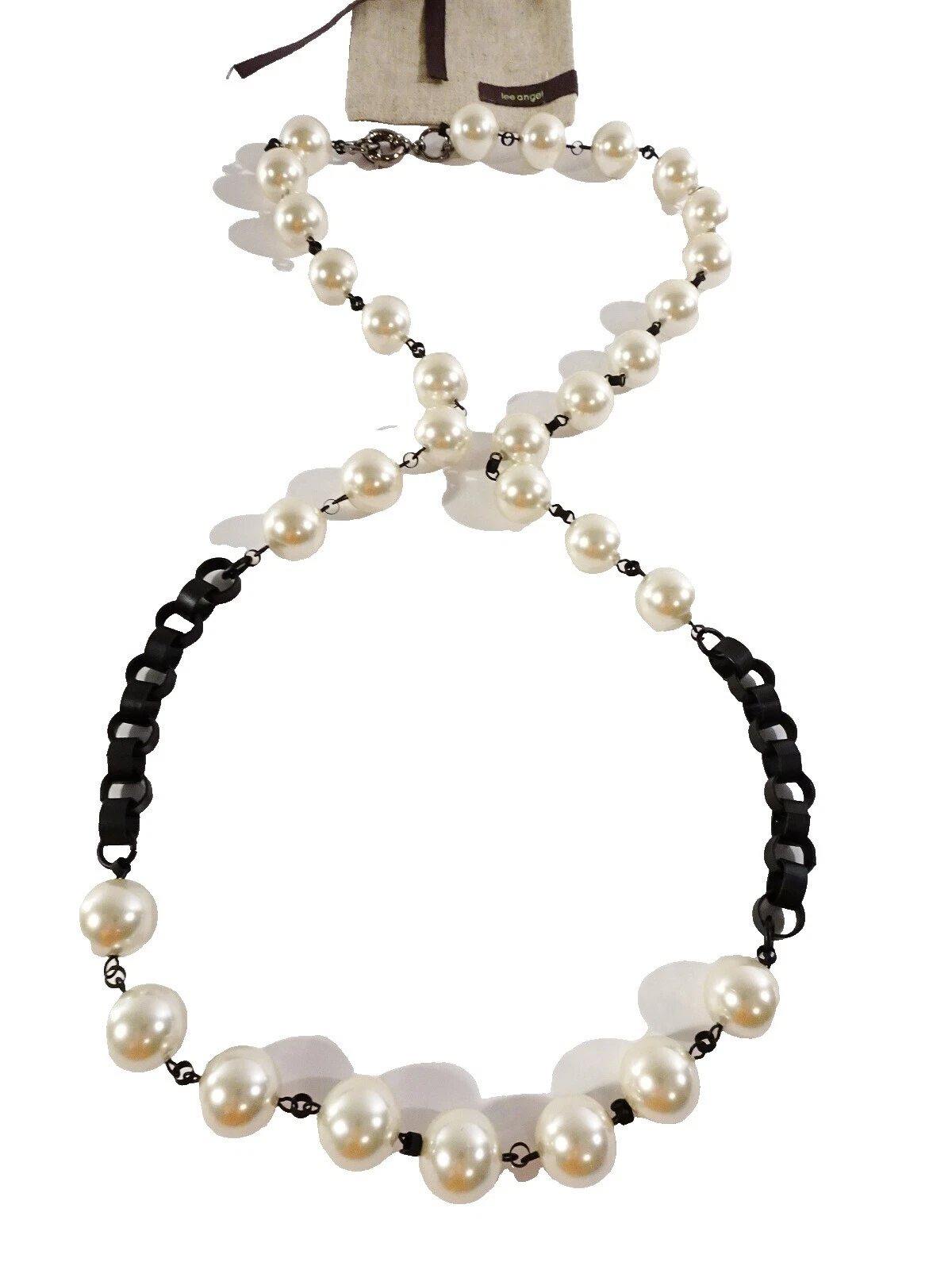 Pearl Black encanto Collares y colgantes De moda