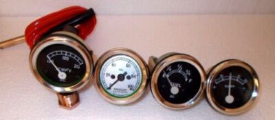 DAVID BROWN Tractor Gauge Set Fuel,Temperature,Oil Pressure,Ammeter Mechanical