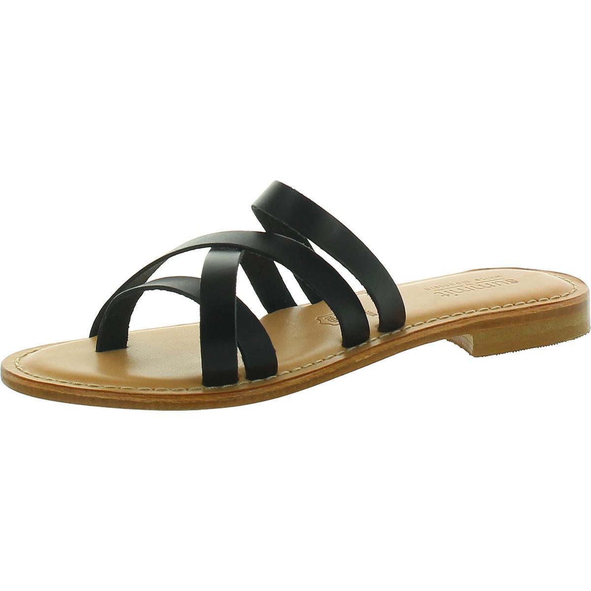 Женские туфли на высоком каблуке Summit Edlyn из черной кожи с ремешками на каблуке 36 см (B,M) BHFO 8533