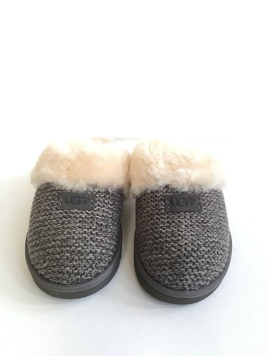 UGG PANTOFOLE COZY KNIT GRIGIO ANTRACITE FODERATE IN SHEARLING US 5 / EU 36 / UK 3 - Foto 3 di 5