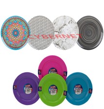 2 or 4 or 6 Plastic Plates Party Picnic BBQ Dinner Outdoor - SMALL OR LARGE