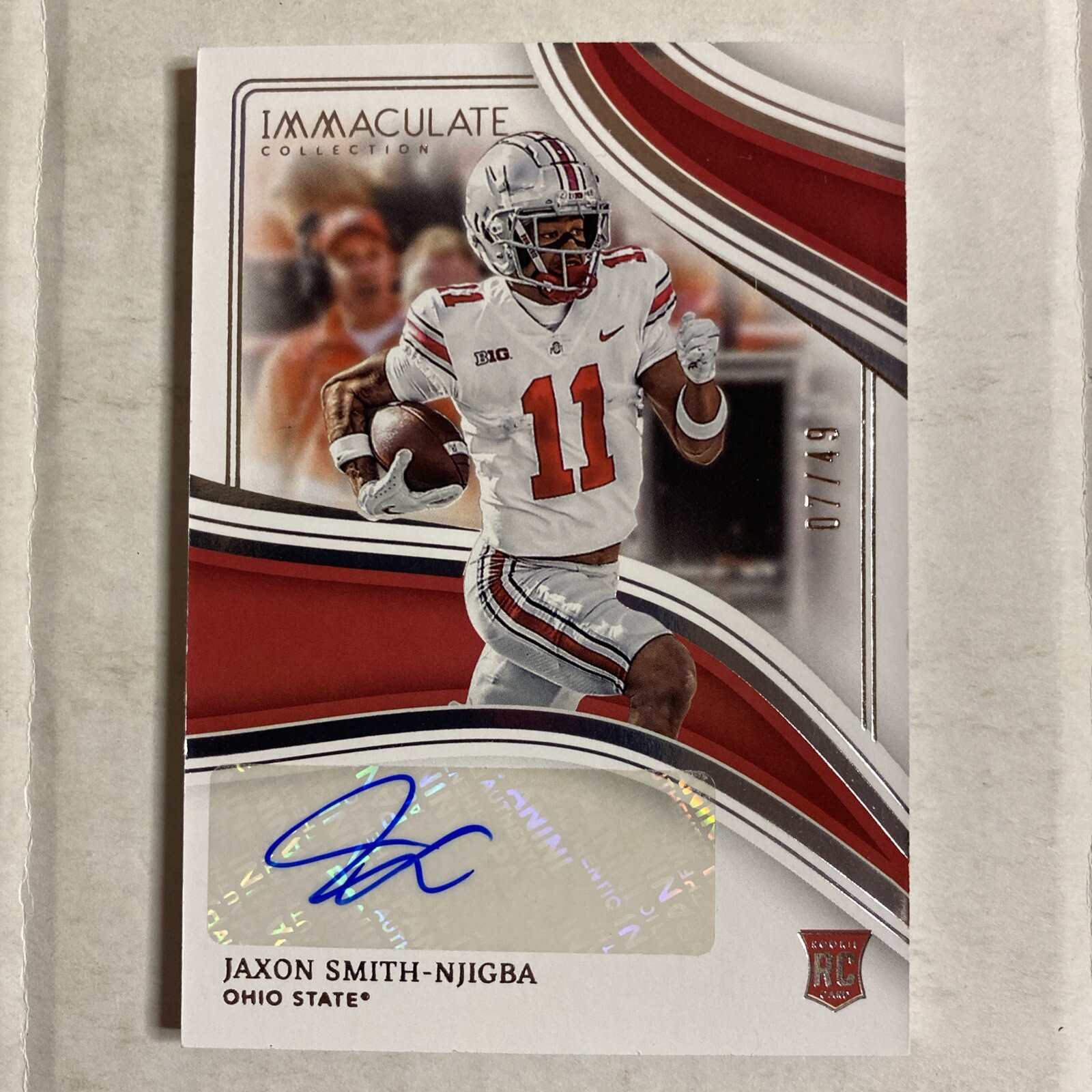 Jaxon Smith-Njigba Panini Immaculate Collection Collegiate Rookie Autographs #RAJSN Base