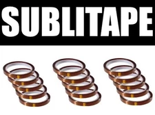 15 Rolls HEAT RESISTANT Tape Sublimation Press Transfer SUBLITAPE 4mmx 33m TAWNY