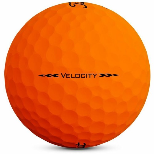 MINT Titleist Velocity Orange Matte AAAAA Used Golf Balls - 24 Pack