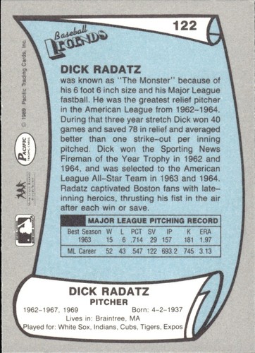 1988 and 1989 Pacific Baseball Legends MLB Set Break #1-#220 — You Choose! - Picture 243 of 441