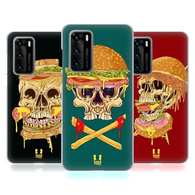 HEAD CASE DESIGNS SKULL SANDWICHES SOFT GEL CASE FOR HUAWEI PHONES 4