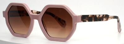 Gigi Studios Sunglasses SHIRLEY 6455/2 Horn Geometric Frames w/ Green Lenses Gigi Barcelona Shirley 6455/2 hexagonal woman sunglasses  main image 3