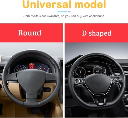 Funda Para Volante De Cuero Antideslizante Elastica Funda Para Carro Universal - Picture 6 of 6