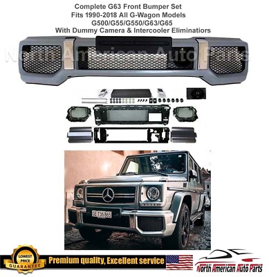 G63 Bumper Front Set Cover Brabus G-Wagon G500 G55 G550 G65 Cover Set New