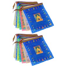 Tibetan Buddhist Prayer Flags 20PCS Outdoor Meditation Traditional 11x14 inches