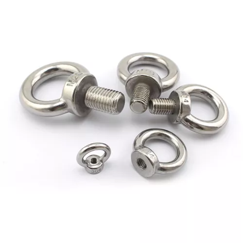 M3 M4 M5 M6 M8 M10 M12 Stainless Steel Shoulder Pattern Machinery Eye Bolt Nut