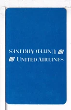 Single Airline Playing Cardi "United, UAL 215A" Chan/Mertens #, Standard