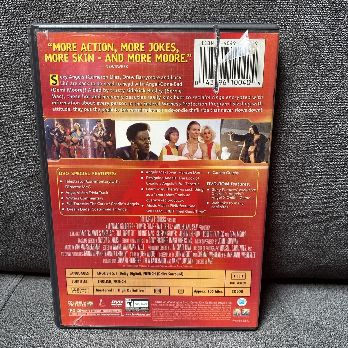 Charlie's Angels Full Throttle (DVD, 2003, Special Edition) Full