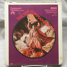 The Ten Commandments CED Vintage Untested Charlton Heston Cecil B. DeMille