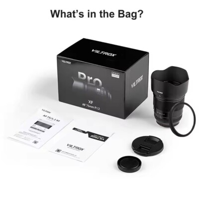VILTROX 75mm F1.2 Pro E APS-C Auto Focus Lens for Sony E-mount A7R3 A7R4 A7R5 
