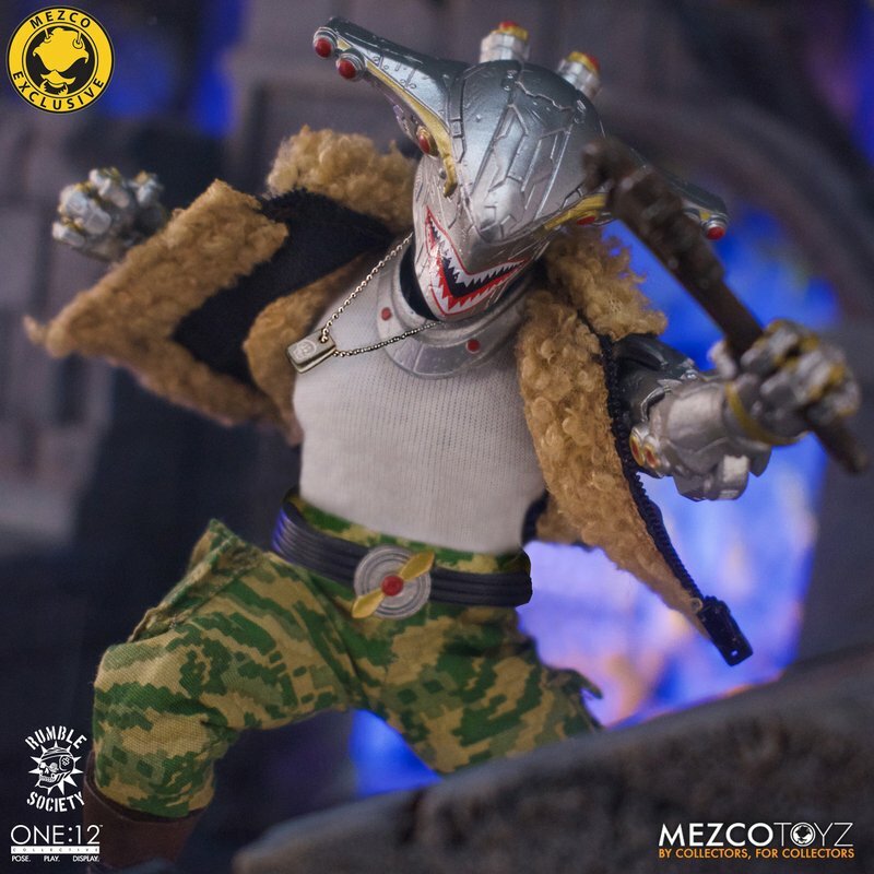 Mezco Toyz One:12 Rumble Society - Hawk P-40 W/Comic Action Figure