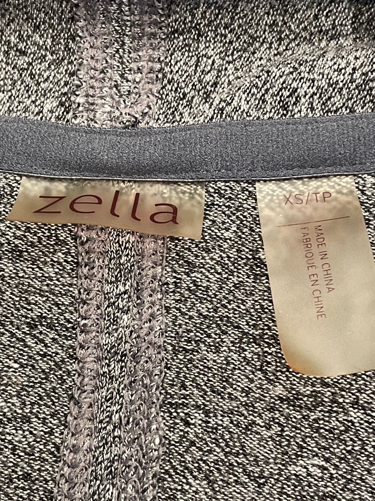 Zella Enlighten Me Cardigan Womens XS Gray Draped Wrap Athleisure