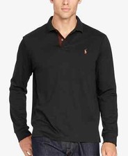  125 Polo Ralph Lauren Men's Big  Tall Soft-Touch Polo, Black, Sz-2LT