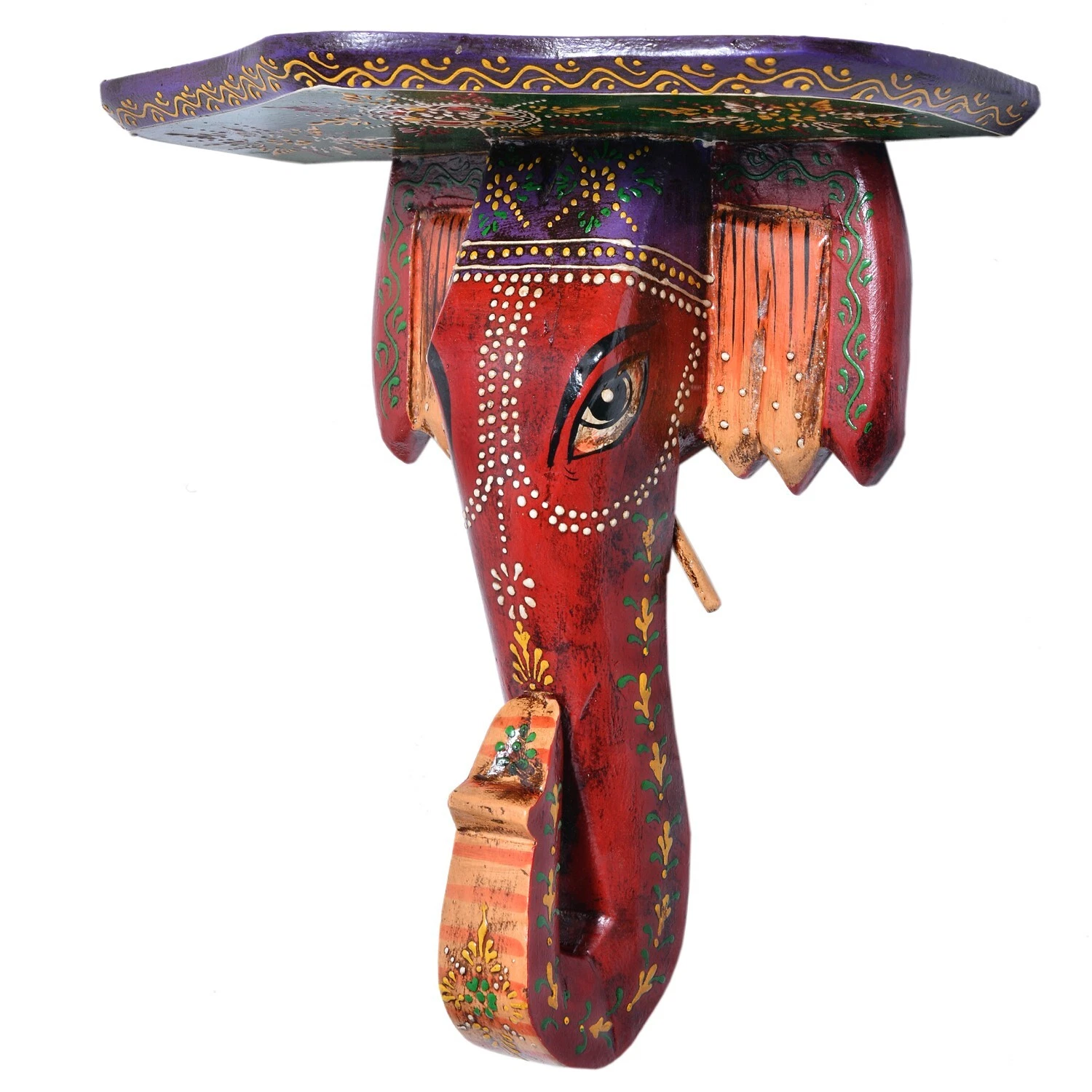 Handmade Wooden Wall Shelf Wall Bracket Elephant Face Wall Mount Shelf Wall Art
Opens in a new windo