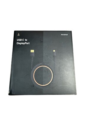 Maxonar UCB C DisplayPort Kabel 1.4 1M/3,3Ft 8K@60Hz 4K@144Hz/120Hz 2K@240Hz 5K@
