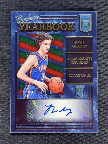 2021-22 Panini Donruss Elite Giddey Josh Rookie Year Book Auto RC #RY-JGI