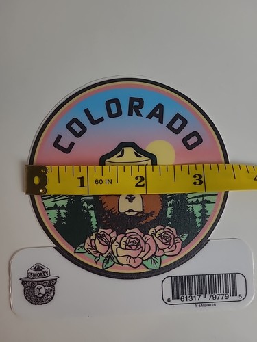 Colorado State Sticker With Smokey - Picture 2 of 3