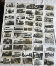 50 OLD LEEDS TRAMS, YORKSHIRE POSTCARD SIZE PLAIN BACKED PHOTO,s lot 1