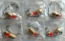 12-piece lot Carolina brass Ready Rig swivel bead  line hook Bass Trout Redfish