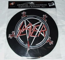 Slayer Turntable Slipmat Set of 2 Pentagram Logo & Wehrmacht Heavy Metal