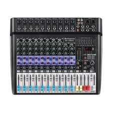 BR-124MX Bluetooth Professional 12 Channel Audio Mixer DJ Sound Console Syste...