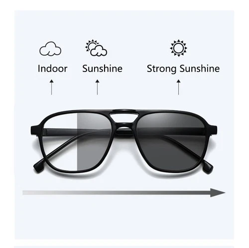 Photochrome Gleitsicht Multifokale Lesebrille Doppelsteg Brille Unisex - Bild 4 von 4