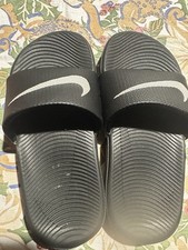 Nike Kawa Kids Slide Sandals Black/White Size 11C Brand New No Box