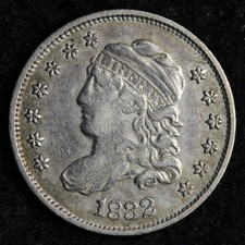 1832 Capped Bust Silver Half Dime AU E231 WTSCMH