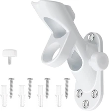 Heavy Duty Rust-Free Flag Pole Holder for 1" Diameter Poles - White