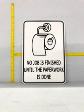 Funny Novelty Place Signs, Bathroom Humor
