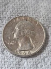 1964 25c silver washington quarter