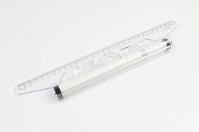 Rolling Ruler Parallel Line Drawing Tool Clear Plastic Multi Function Geometry
