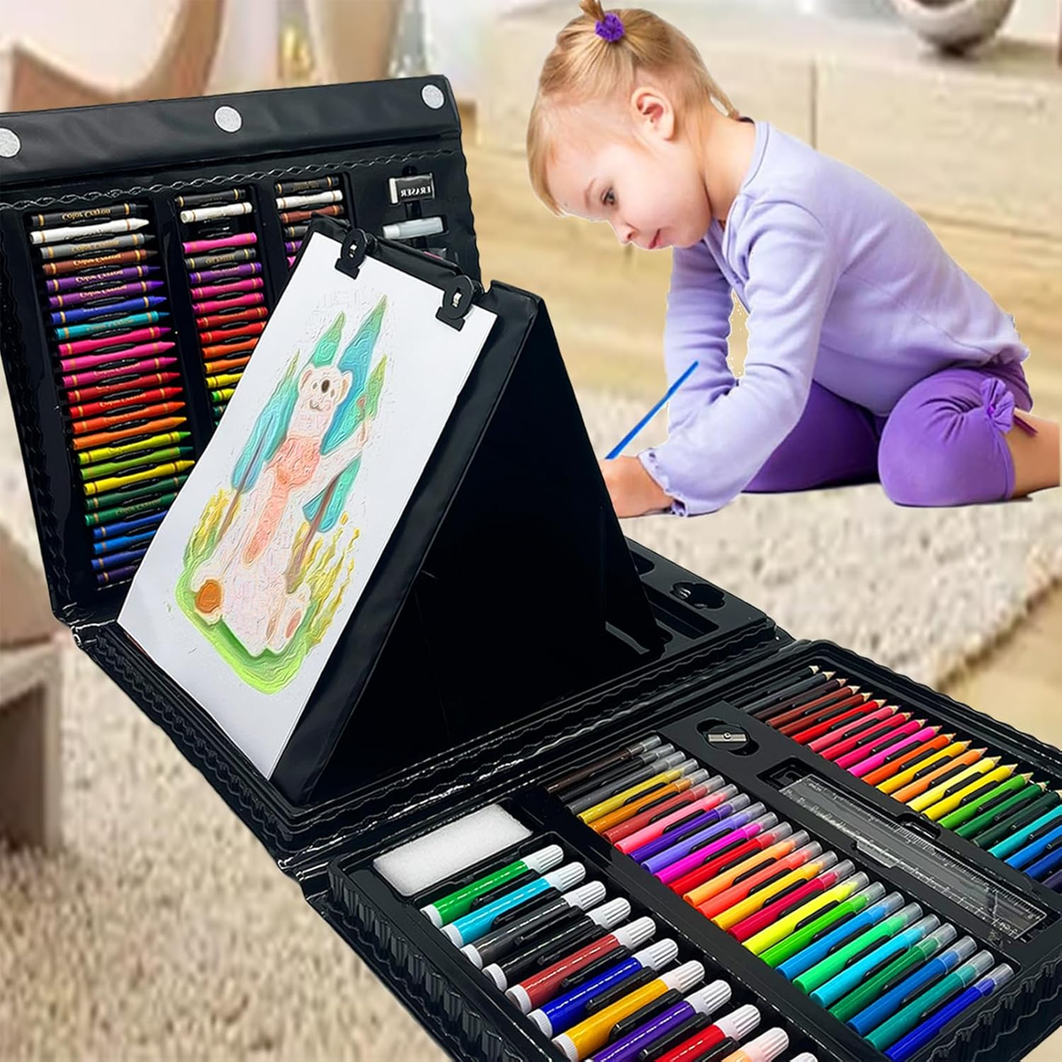 208 PCS Art Supplies, Drawing Art Kit for Kids,Teens Artist - Main Image