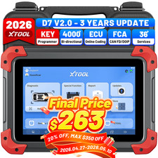 XTOOL D7 V2.0 Auto Full System Diagnostic Bid...