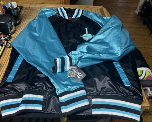 Ghost Band Satin Bomber Jacket - product listing photo