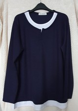 Kit & Kaboodle Ladies Top Navy & White One Size (Size In Description)