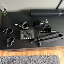 Complete FIFINE XLR Streaming Podcast Bundle Mic, Mixer, Boom Arm Cables