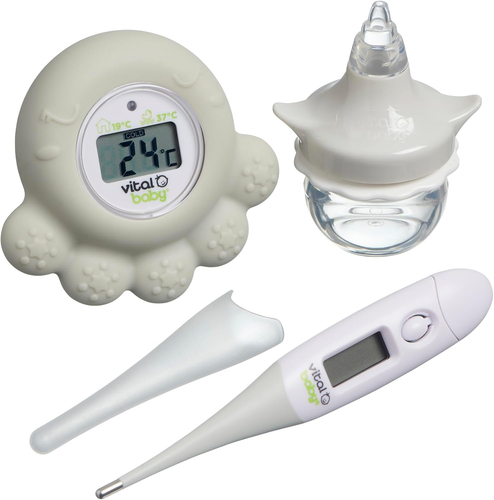 Vital Baby PROTECT Healthcare Kit for Baby - 3Pcs Room and Bath Thermometer, Nas - Picture 9 of 12
