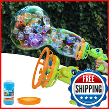 Bubble Gun Bubble Machine Dinosaur Bubble Blower Toy for Kids and Toddlers Bubbl