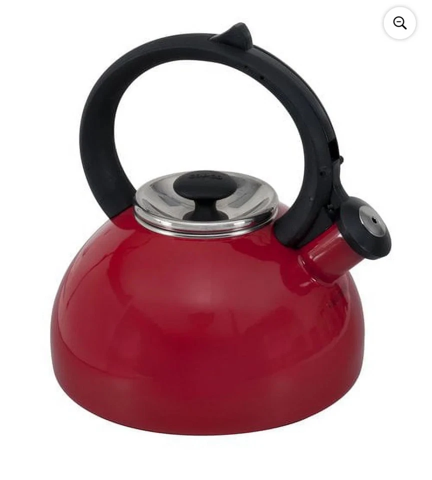 Tetera Copco Bellini Red Whistling 2 cuartos Esmalte sobre acero Foto 2 de 4